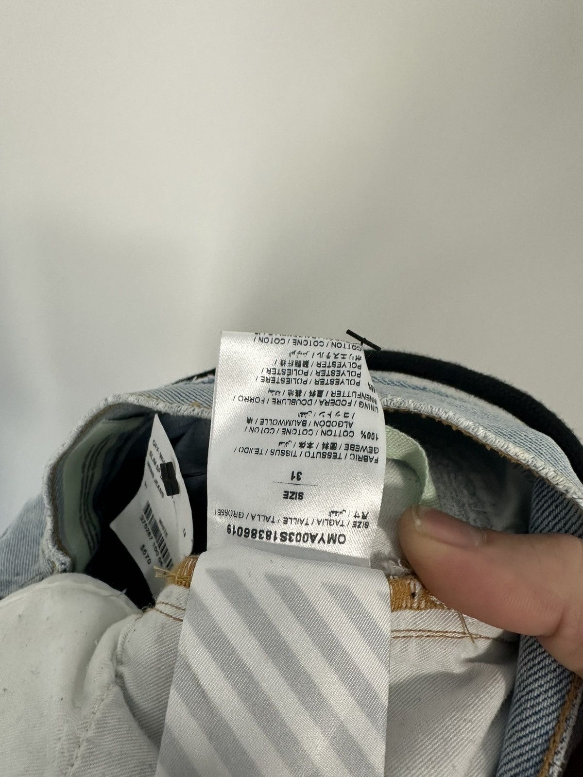 Off-White OFF-WHITE “Temperature” Denim Jeans Size US 31 - 17 Thumbnail