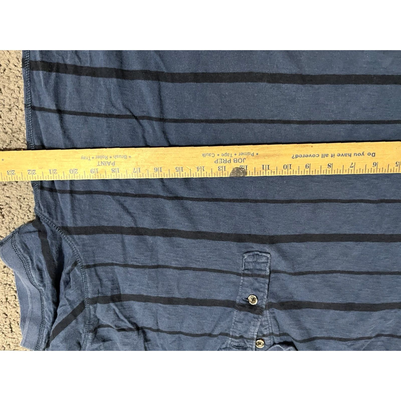 Eddie Bauer Eddie Bauer Blue Striped Polo Shirt Adult Large Short Sleeve Outdoor Mens Size US L / EU 52-54 / 3 - 4 Thumbnail