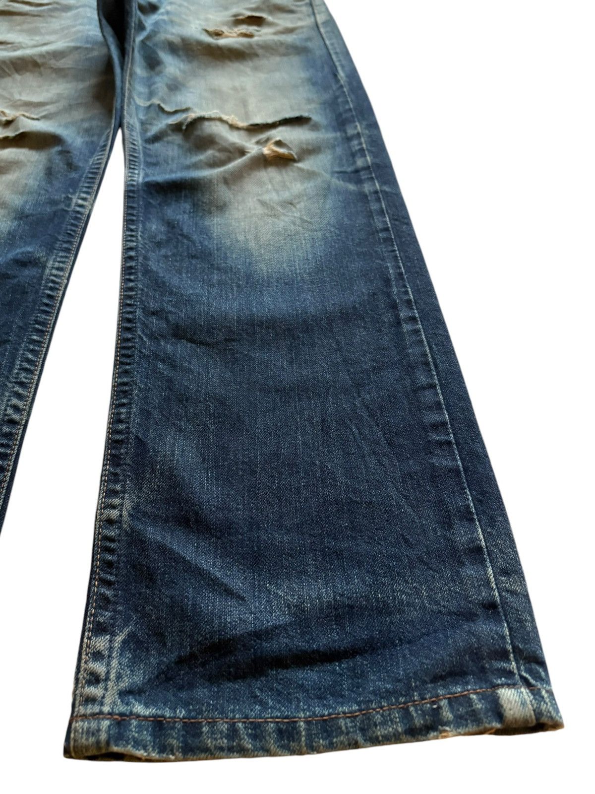 Edwin × Japanese Brand Exclusive Vintage Edwin Japan Rusty Mud Wash Loose Jeans Size US 33 - 7 Thumbnail