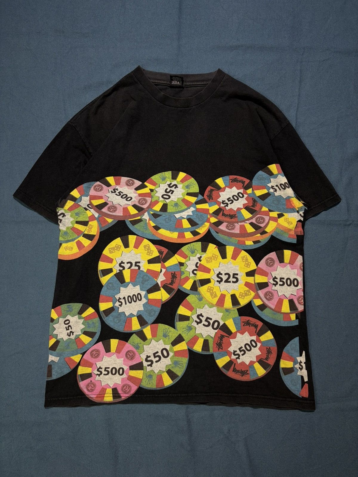 Stussy 2000s Stussy Poker Chip Tees L Size US L / EU 52-54 / 3 - 1 Thumbnail