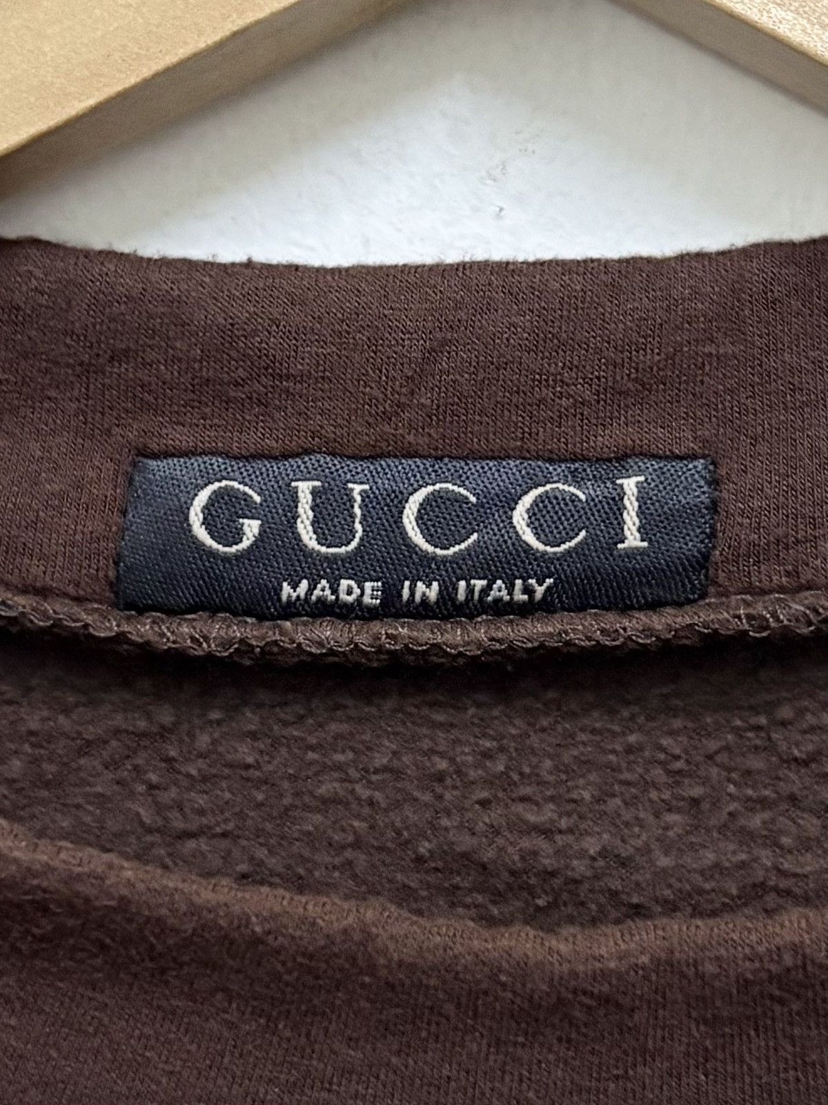 Gucci Vintage 90's Gucci - The GG Monogram Brown L/S T-Shirt Size US M / EU 48-50 / 2 - 8 Thumbnail