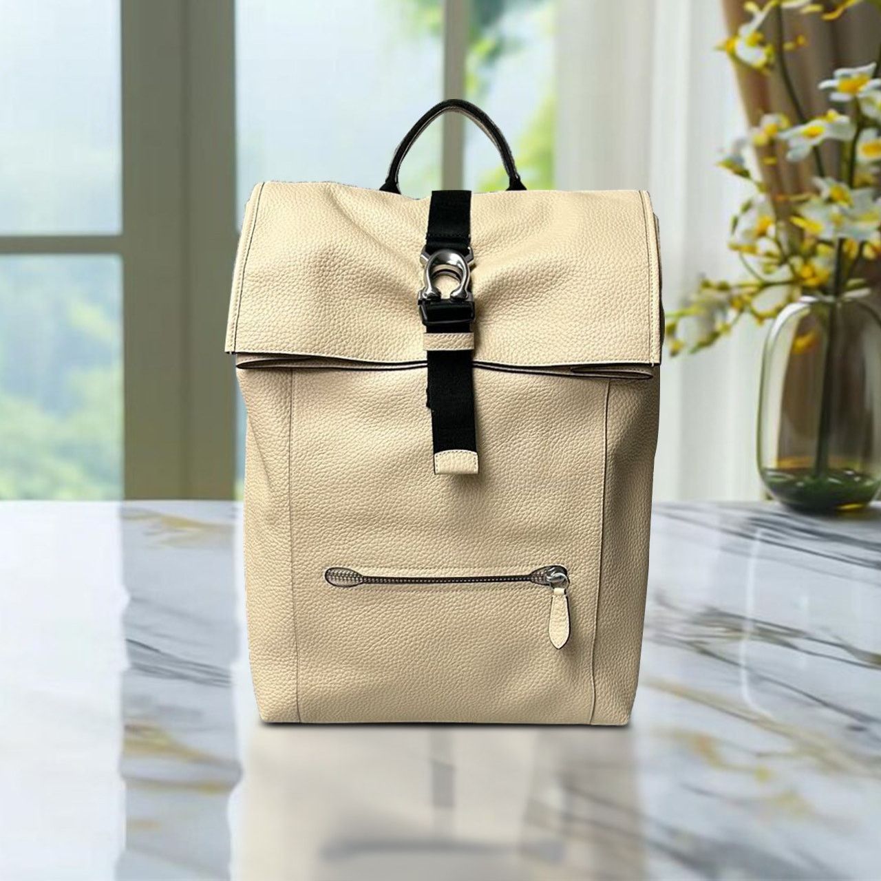 Coach COACH CJ834 Beck Roll Top Backpack white Size ONE SIZE - 3 Thumbnail