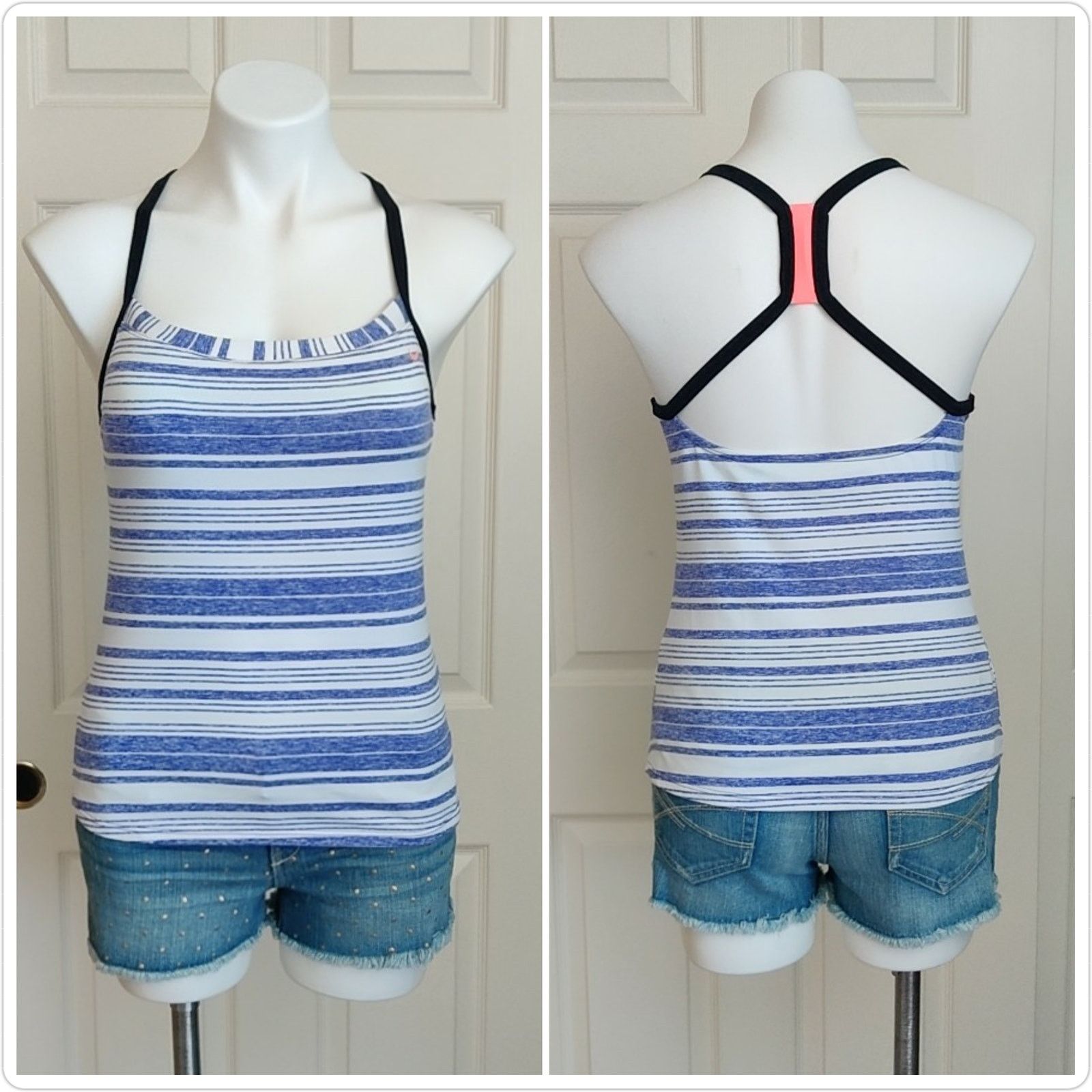Nike Nike striped halter athletic tank top sz M/10 Size M / US 6-8 / IT 42-44 - 1 Thumbnail