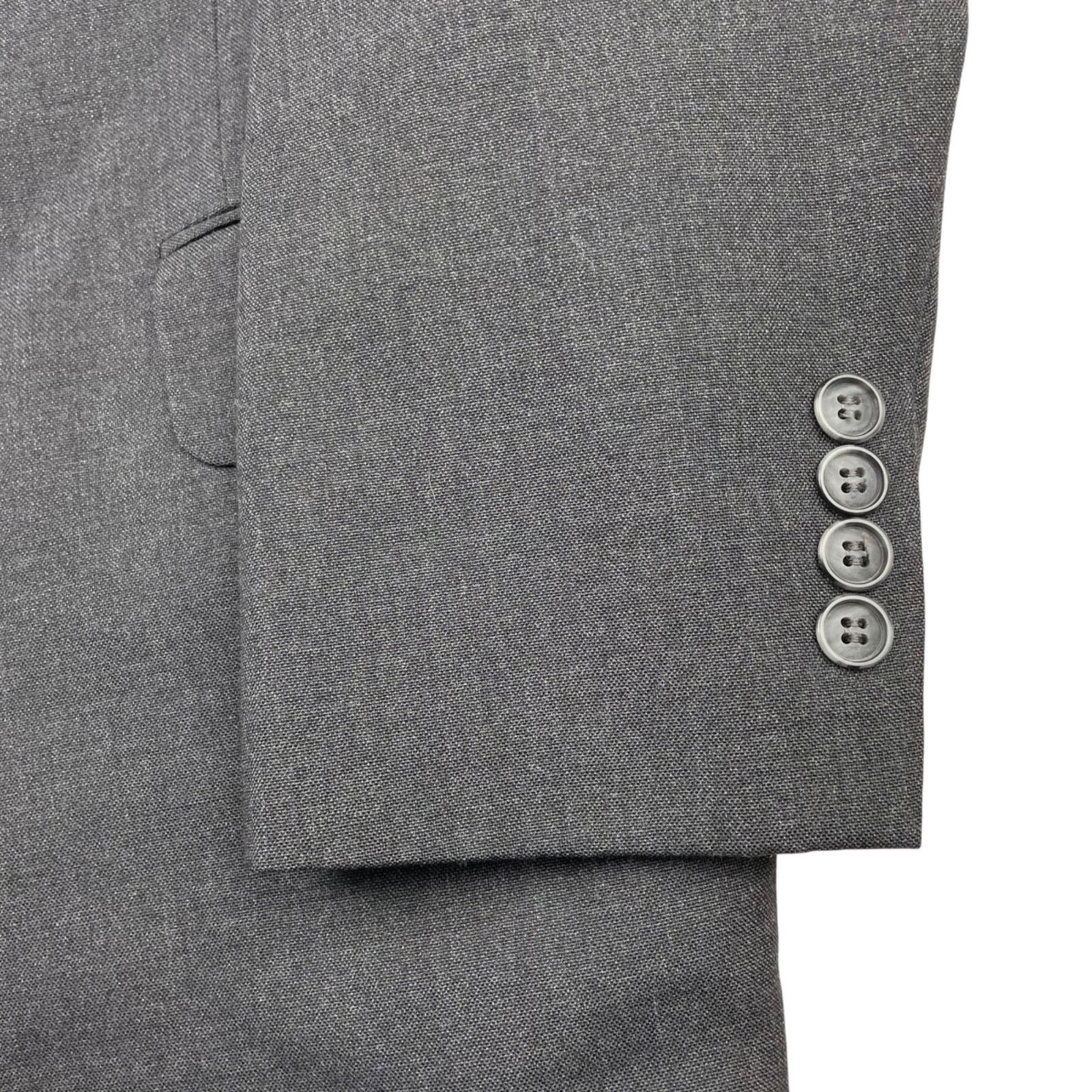 Stafford VTG Stafford Men’s 100% Wool 2-Button Blazer Jacket Gray • U Size 42R - 3 Thumbnail