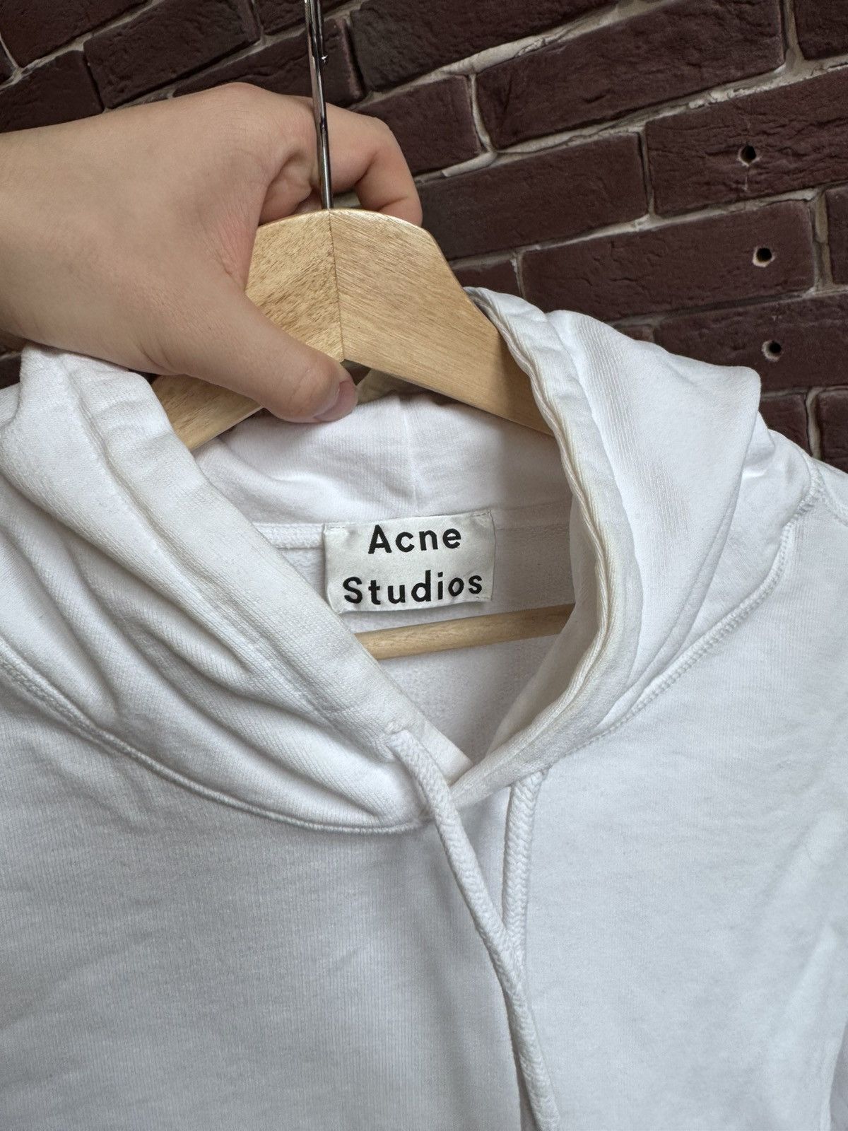 Acne Studios Acne Studios Hoodie Cropped Boxy Fit Streetwear S White Size US S / EU 44-46 / 1 - 11 Thumbnail