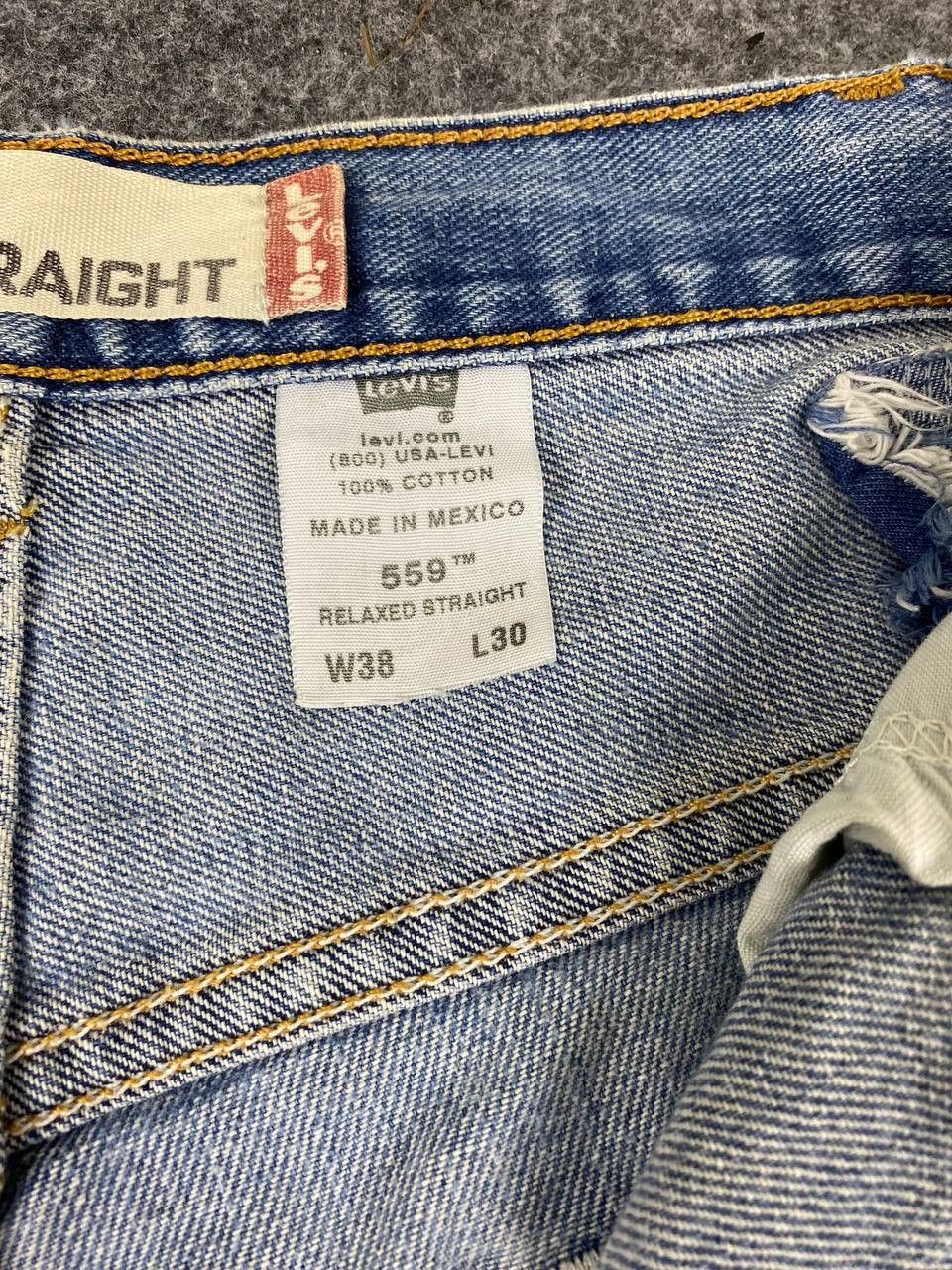 Levi's vintage levis 559 relaxed straight denim nice design Size US 38 / EU 54 - 13 Thumbnail