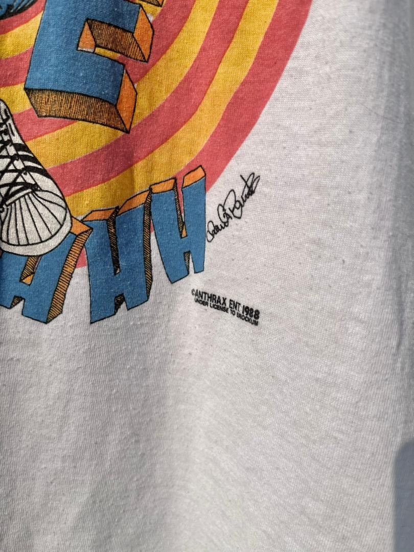 Other ANTHRAX "Euphoria" Vintage 1988 Canada by Brockum BandTshirt Size US L / EU 52-54 / 3 - 6 Thumbnail