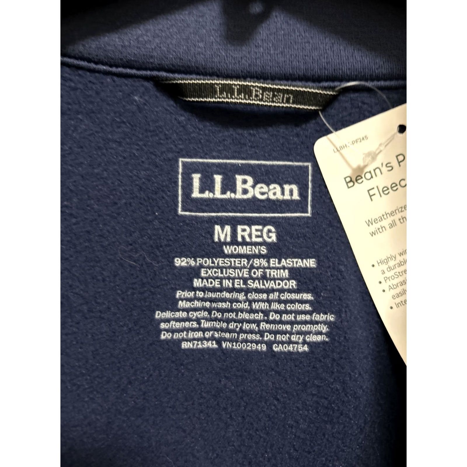 Vintage VINTAGE? No. L.L. Bean ProStretch Fleece Jacket Womens Medium Blue Full Zip Lightweight 294991 Size M / US 6-8 / IT 42-44 - 7 Thumbnail