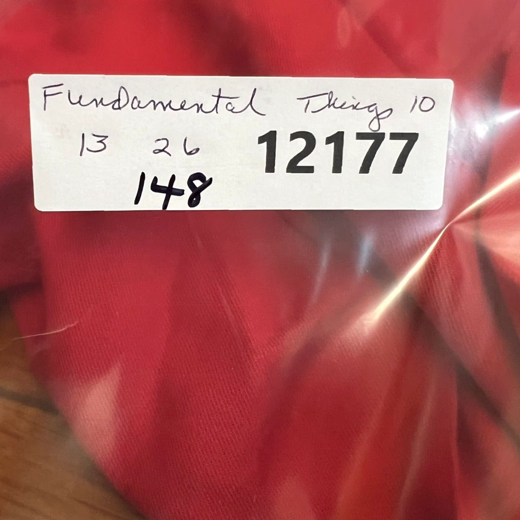Vintage VINTAGE Fundamental Things Skirt Womens Size 10 A-Line Midi Pockets Red 26X26 80s 90s Pol yester Rayon Zip High Rise - (Machine Washable) Size 32" / US 10 / IT 46 - 6 Thumbnail