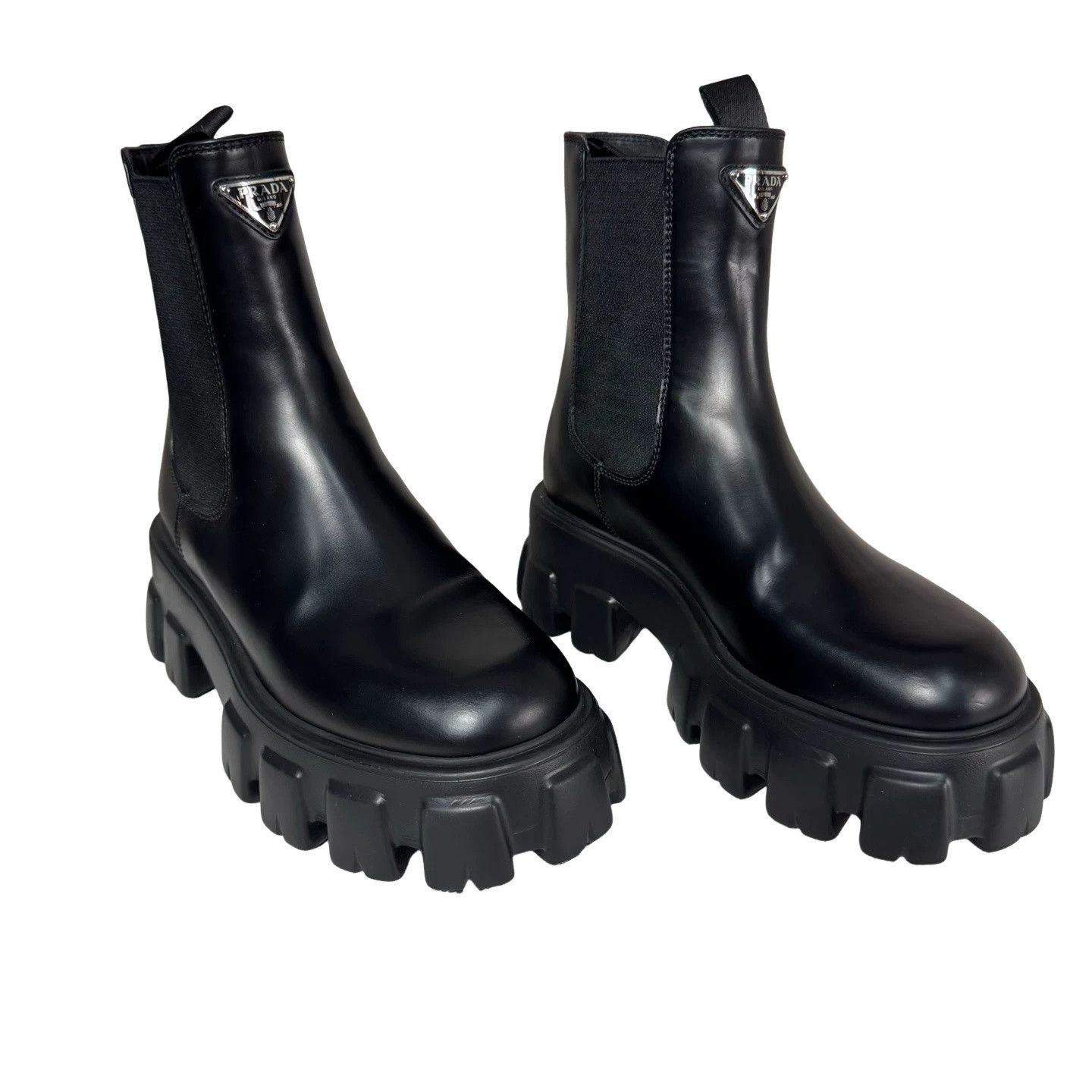 Prada Prada Logo Chelsea Boots Size 37 Size US 7 / IT 37 - 1 Thumbnail