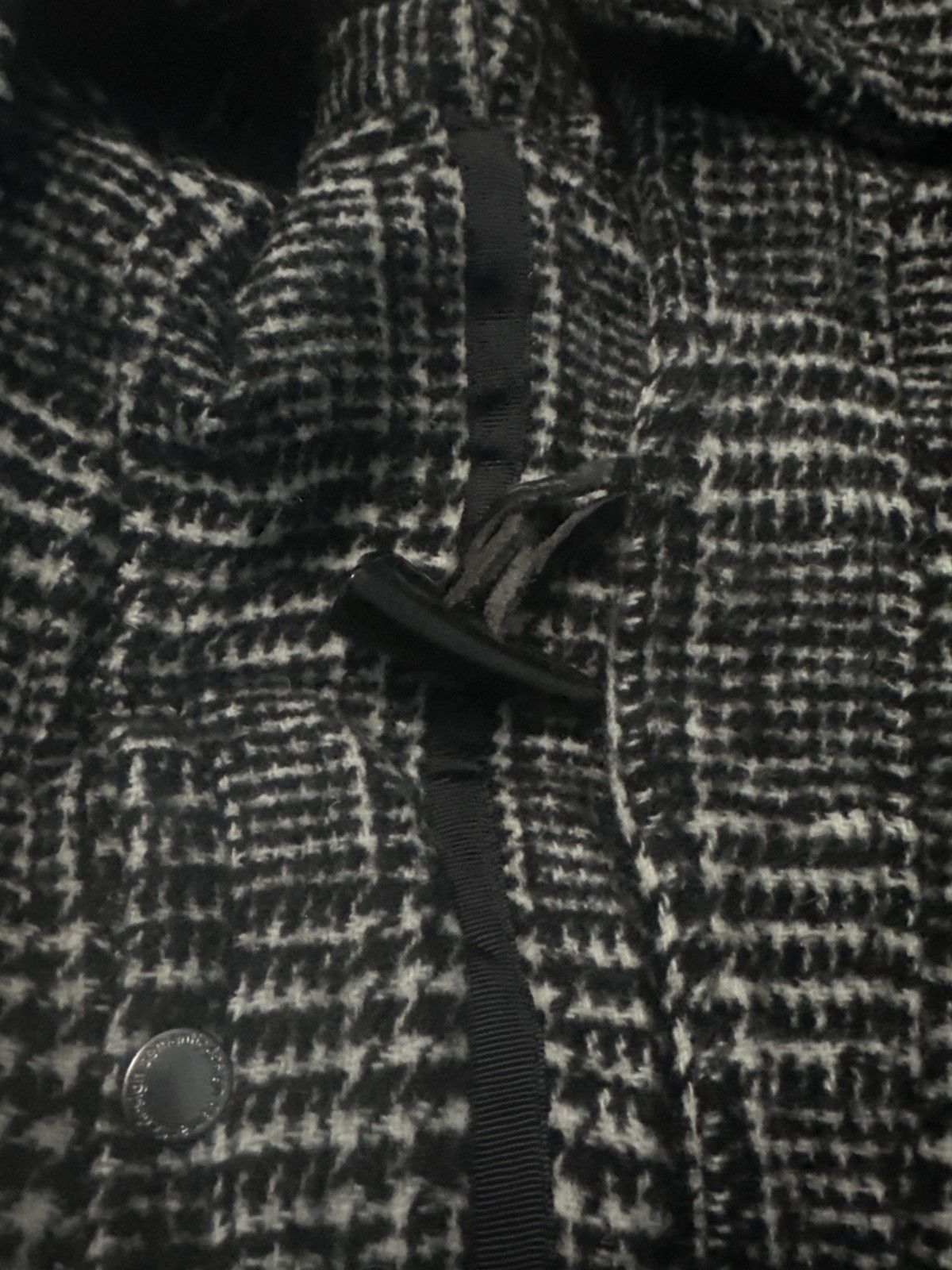Semantic Design Wool Fur Jacket With Tag