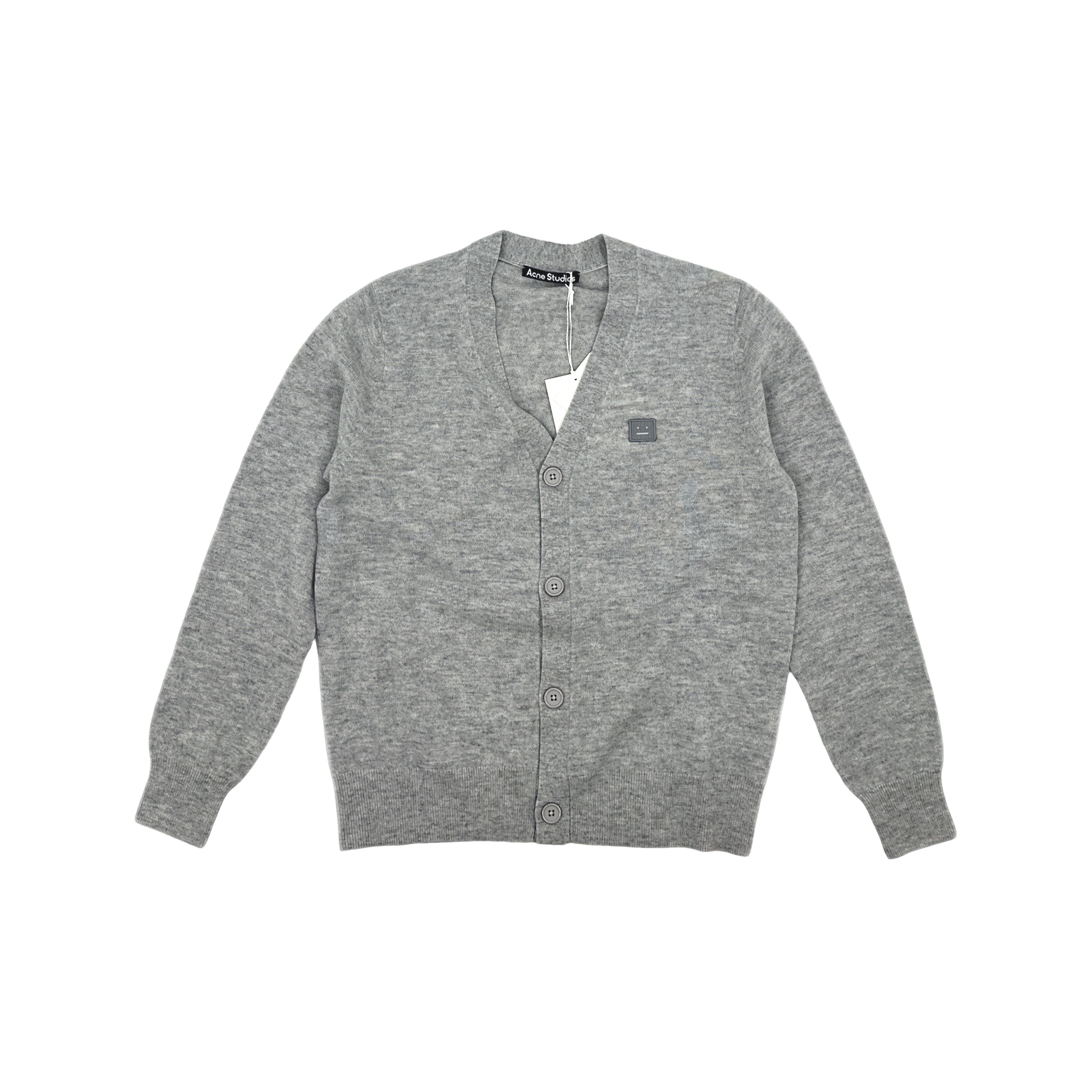 Acne Studios Acne Studios Gray Face Patch Wool Cardigan XS Size US XS / EU 42 / 0 - 1 Thumbnail