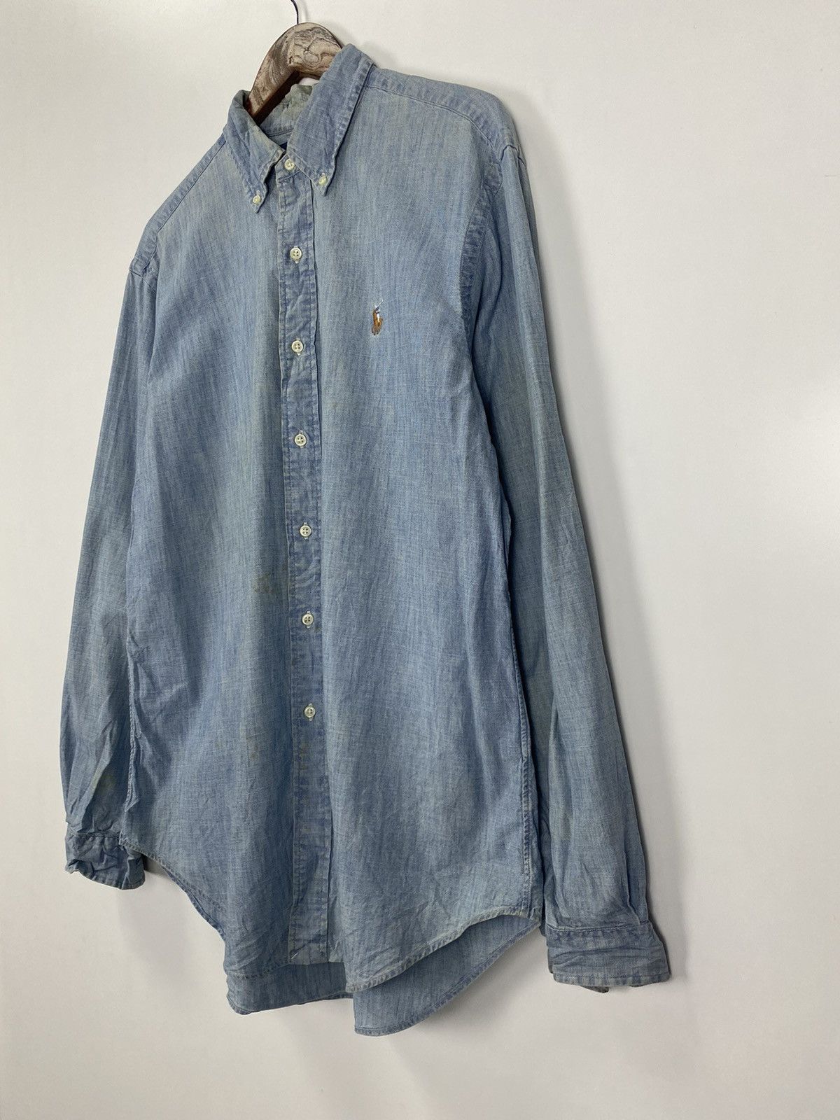 Polo Ralph Lauren × Ralph Lauren × Vintage Vintage Ralph Lauren button up denim Size US L / EU 52-54 / 3 - 4 Thumbnail