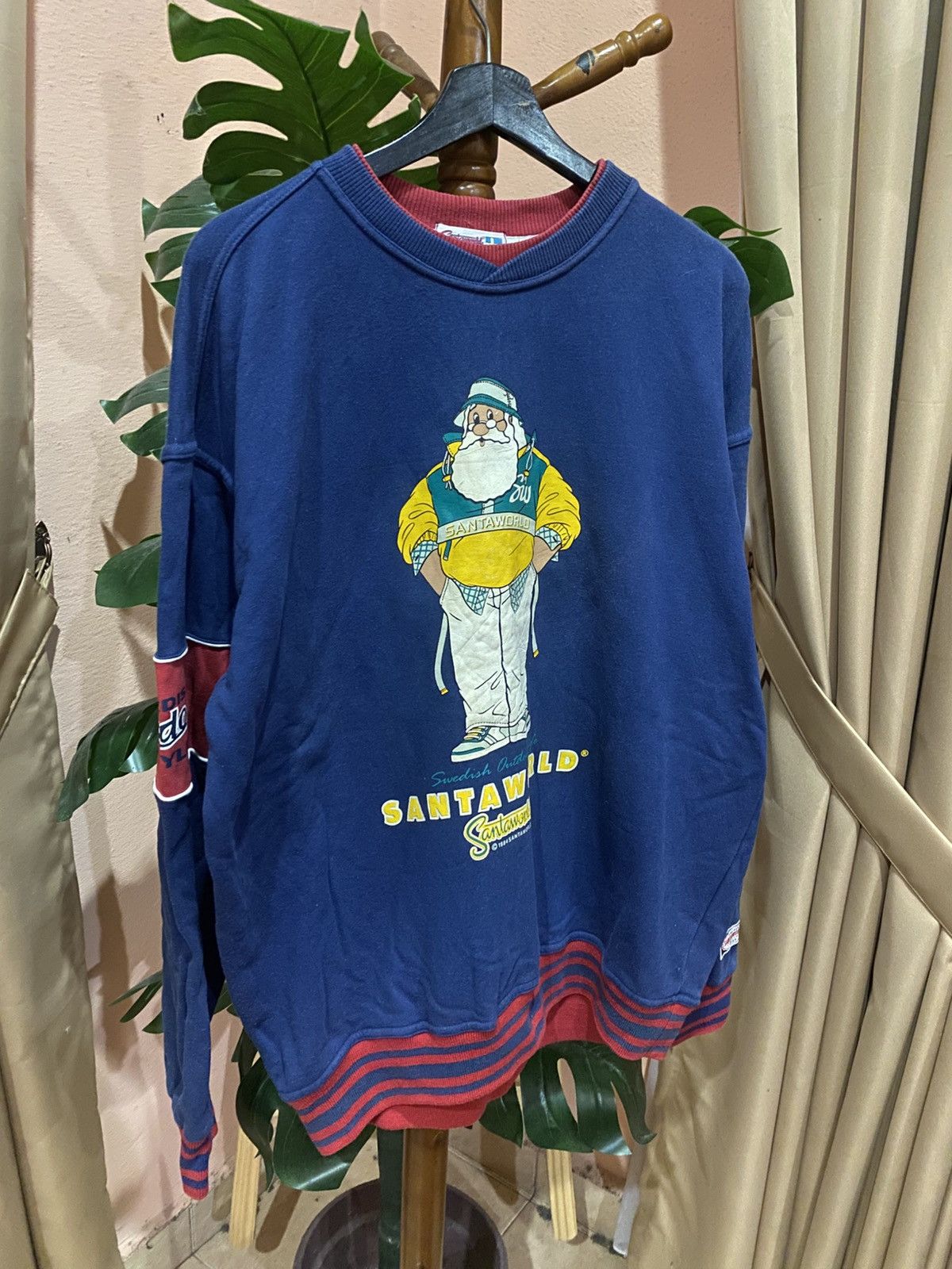Vintage Vintage 1994 Santaworld Sweatshirt – Rare Swedish Design Size US XXL / EU 58 / 5 - 3 Thumbnail