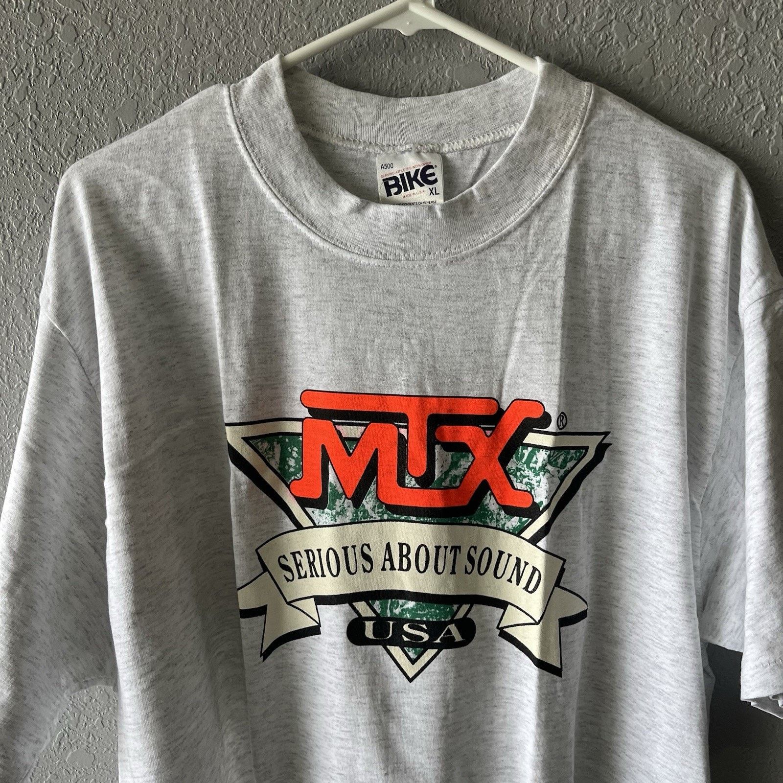 Vintage Vintage MTX serious About Sound Grey / White Tshirt Men’s XL Size US XL / EU 56 / 4 - 2 Thumbnail