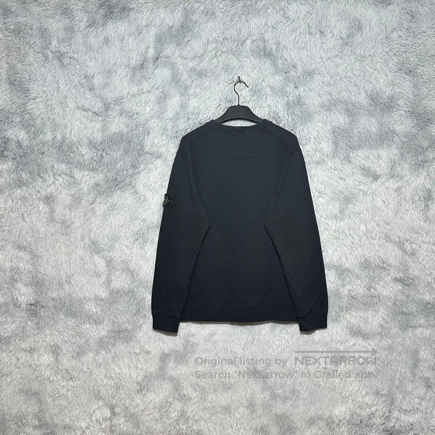 Stone Island black crew neck sweatshirt by stone island. Size US XL / EU 56 / 4 - 2 Thumbnail
