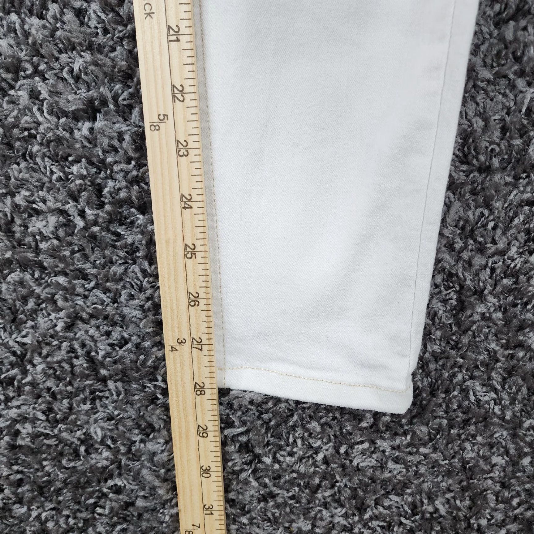 Topshop Topshop Jamie Jeans Womens Skinny White 29x28 Color White 29 Inseam 28in size 29 Regular Size 29" - 6 Thumbnail