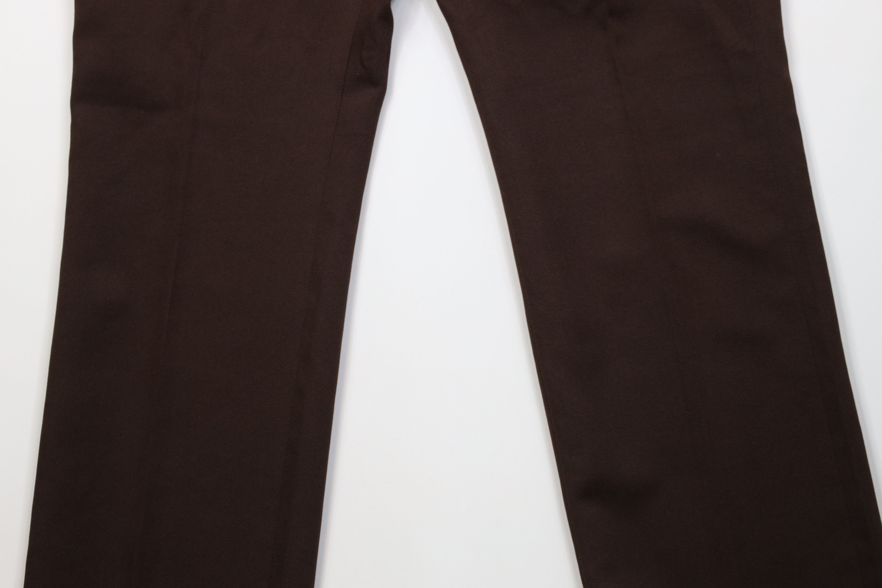 Vintage Vintage 70s Streetwear Flared Wide Leg Chino Pants Brown USA Size US 36 / EU 52 - 3 Thumbnail