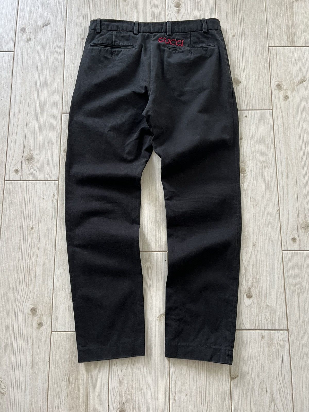 Gucci Gucci Pants Trousers Black Cotton Size US 28 / EU 44 - 1 Thumbnail