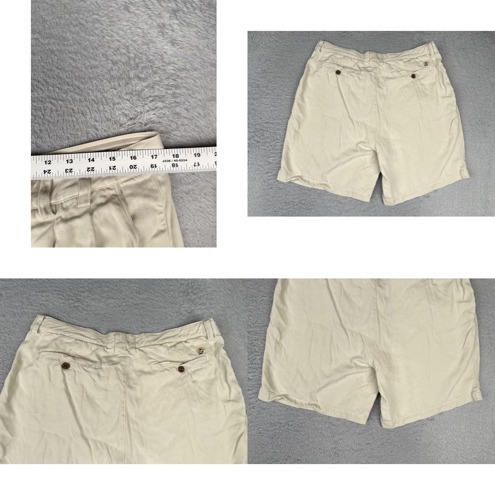 Tommy Bahama Tommy Bahama Shorts Mens 38 Beige Silk Relax Pleated Bermuda Casual Beach 38in Regular Size US 38 / EU 54 - 9 Thumbnail