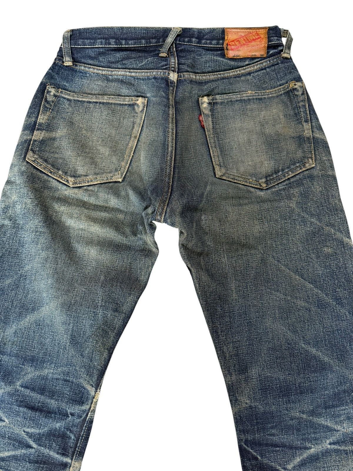 Denime DENIME Made In Japan Redline Selvedge Distressed Jeans Size US 27 - 12 Thumbnail