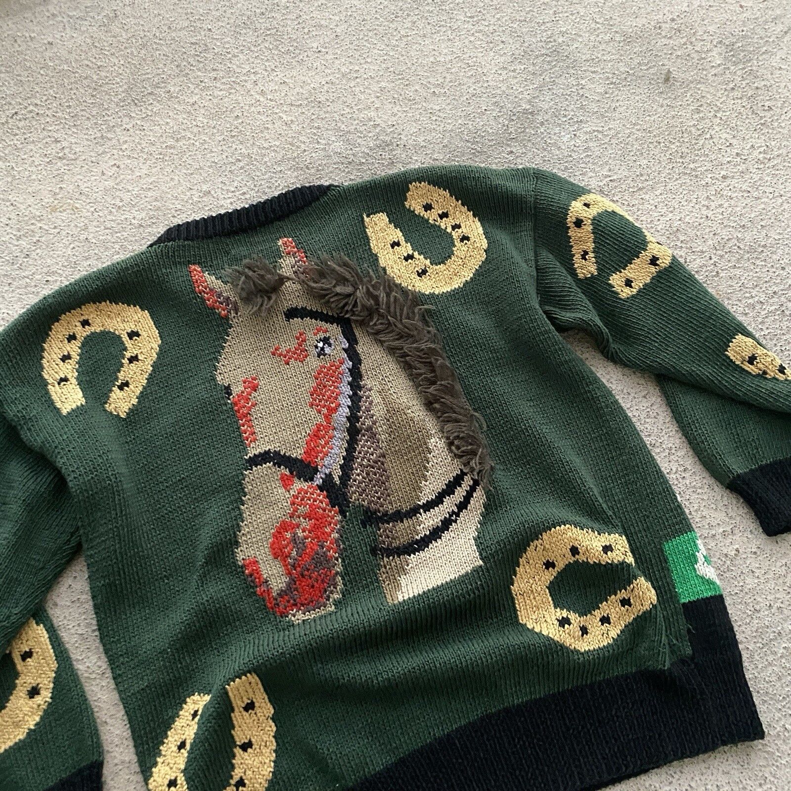 Vintage Vintage BEREK 80s Horse Marta knit sweater Aztec vibe Coogi Size US L / EU 52-54 / 3 - 4 Thumbnail