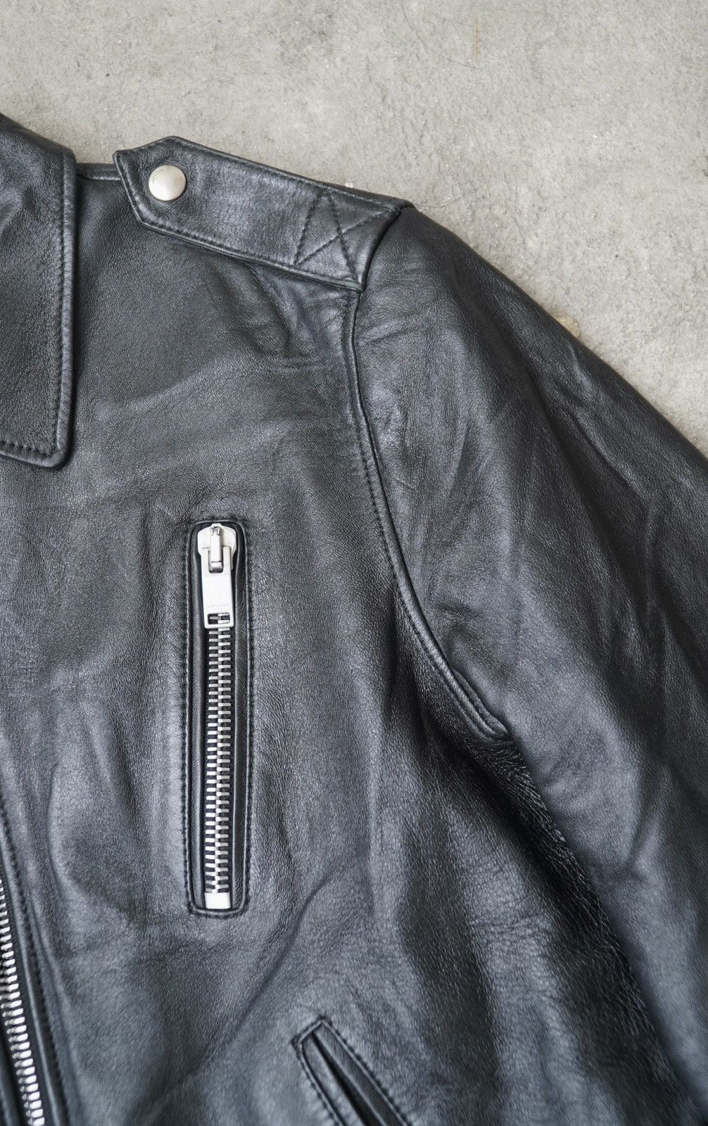 Saint Laurent Paris Saint Laurent - Hedi Slimane F/W15 - Aviator Leather Jacket Size US S / EU 44-46 / 1 - 8 Thumbnail