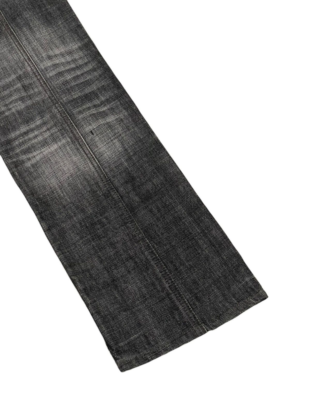 Japanese Brand Flare Jeans Nicole Club Faded Distress Boot Cut 8🟦8 Size US 33 - 13 Thumbnail
