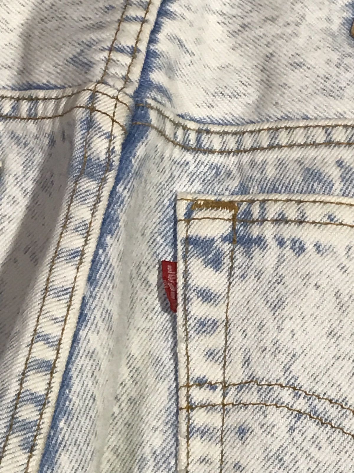 Levi's Vintage 90s Levi’s 501 Denim Jeans Blue/White 29x30 Usa Size US 29 - 8 Thumbnail