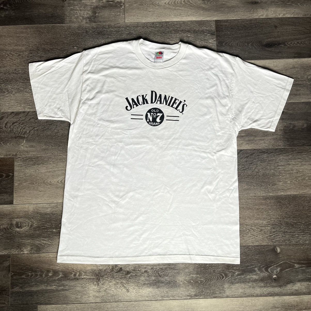 Vintage New Vintage 90s Jack Daniel’s Tennesse Whiskey White T Shirt Size US XL / EU 56 / 4 - 1 Thumbnail