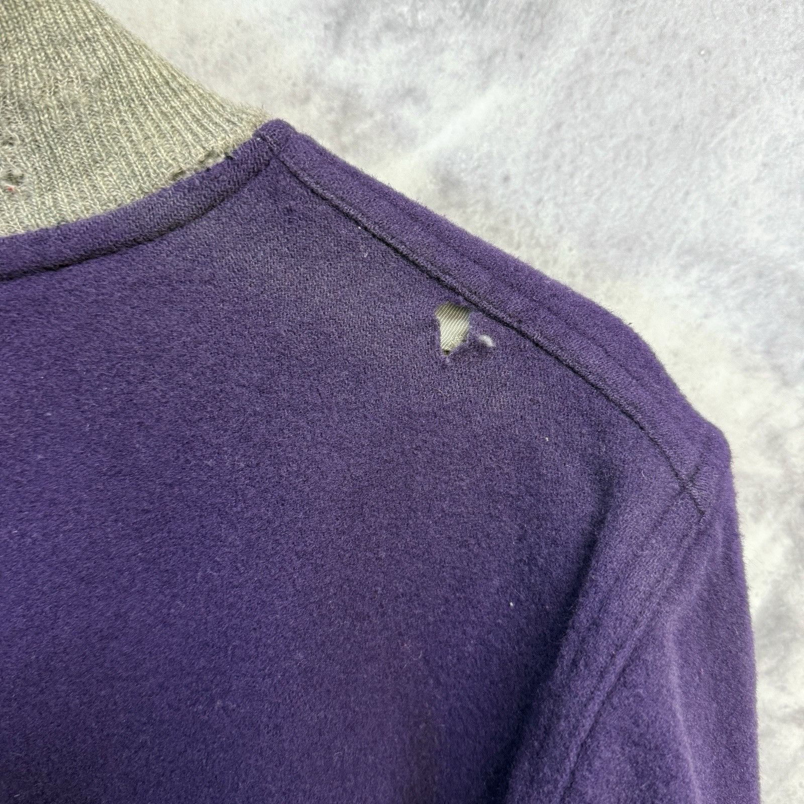 Holloway Vintage Holloway Letterman Jacket Mens 44 Purple Wool Bomber Size US M / EU 48-50 / 2 - 8 Thumbnail