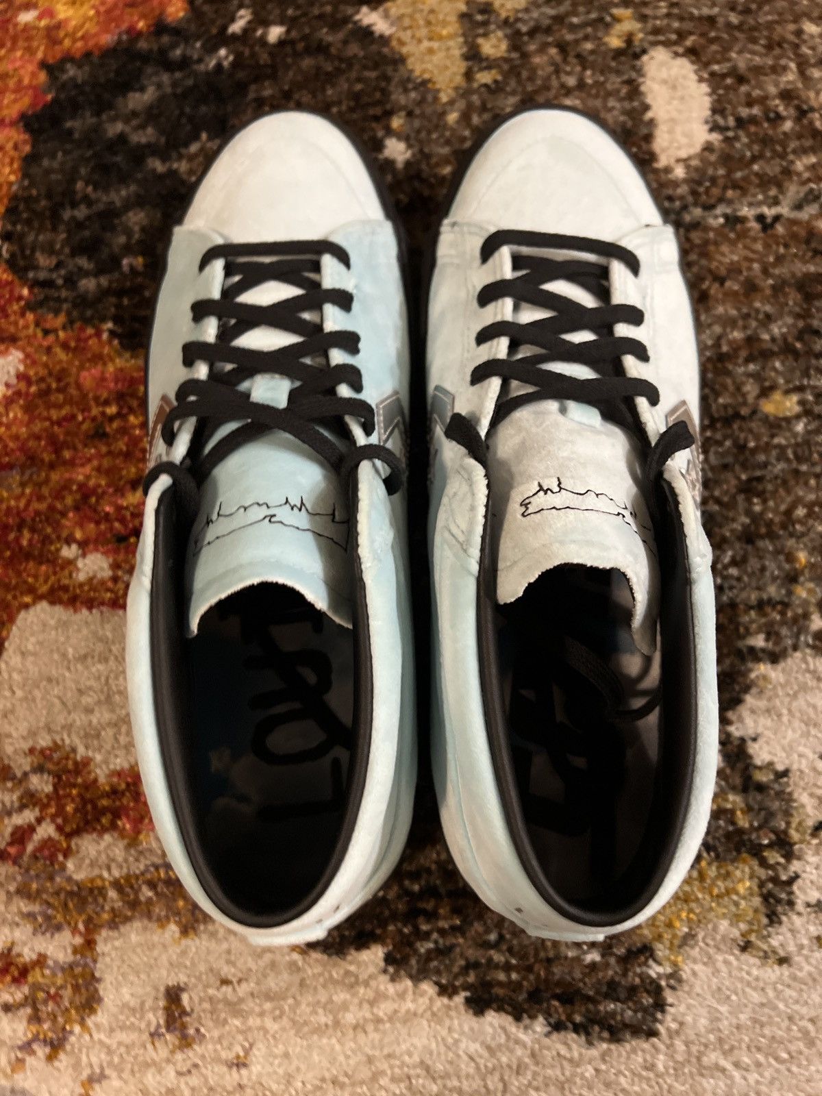 Converse × Fucking Awesome Converse X FA Louie Lopez Pro Mid Cyan Tint/Black Size US 12 / EU 45 - 2 Thumbnail