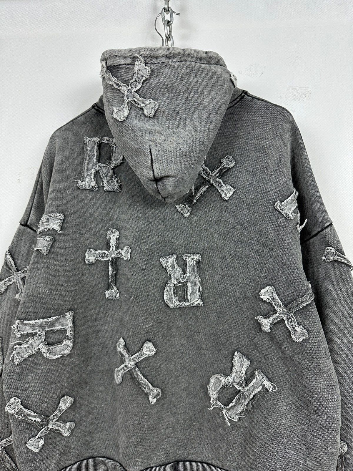 Racer Worldwide Racer Worldwide Washed Patch Cross Oversized Hoodie Size US M / EU 48-50 / 2 - 16 Thumbnail