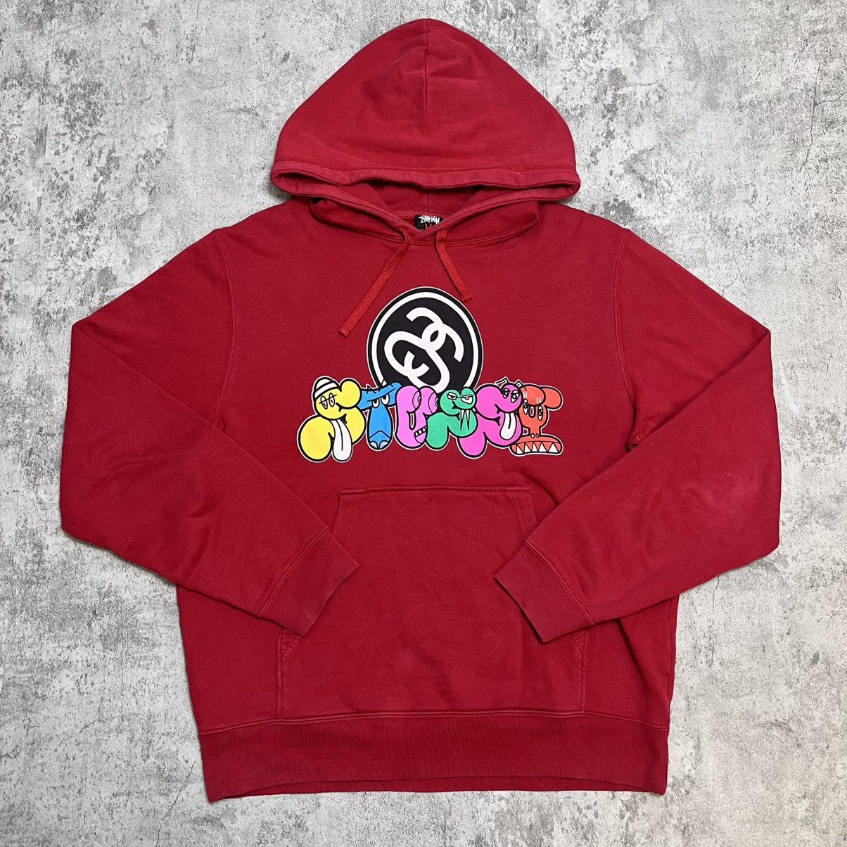 Stussy Stüssy Street Artist Collab Logo Hoodie w/ Graphic Print Size US M / EU 48-50 / 2 - 1 Thumbnail