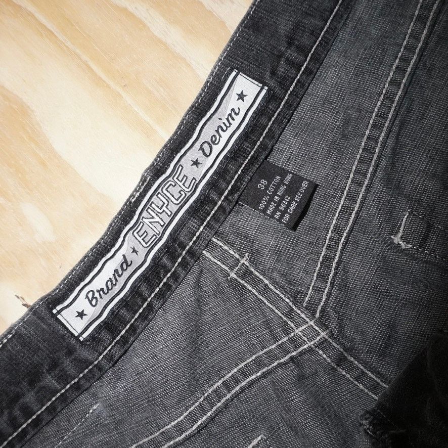 Enyce 38 - Vintage Y2K Enyce brand denim patchwork 00s capri jorts Size US 38 / EU 54 - 3 Thumbnail