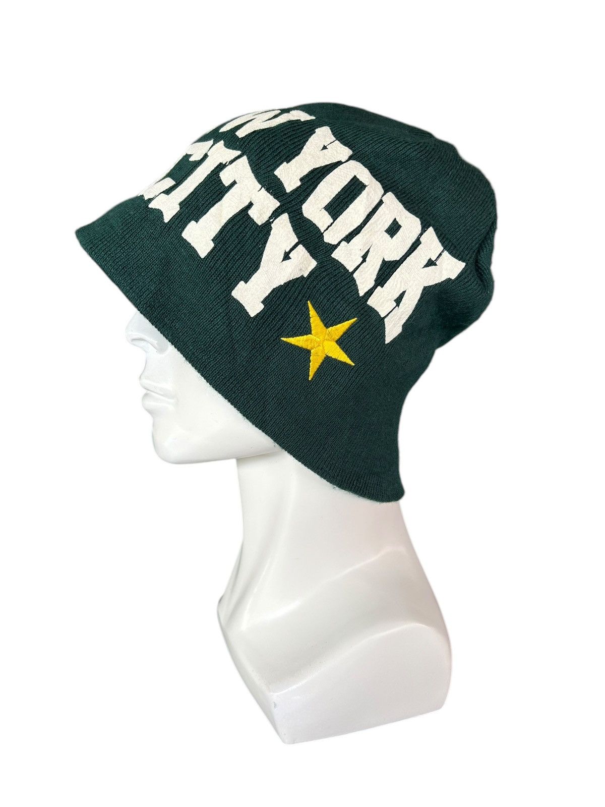 Japanese Brand × Kapital × Vintage New York City big Logo Big Beanie Hats Rare ☠️☠️ Size ONE SIZE - 2 Thumbnail