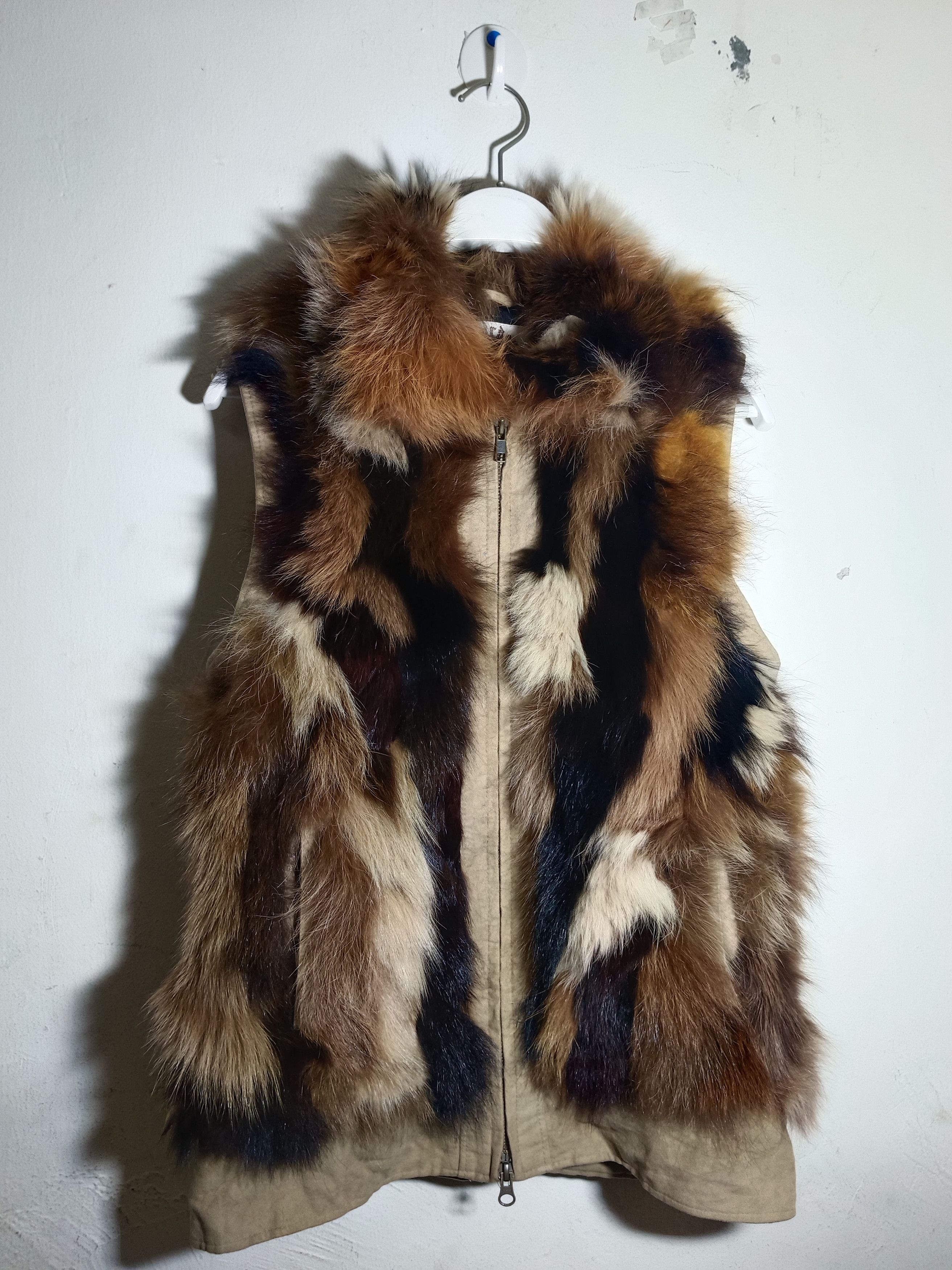 Japanese Brand Rare Fur Fox Vest Jacket Size US XXS / EU 40 - 2 Thumbnail