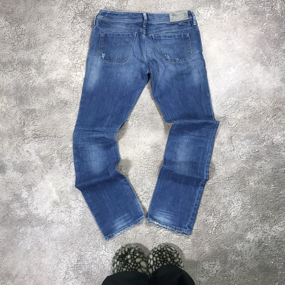 Vintage Vintage Y2K Diesel Distressed Low Rise Baggy Jeans W26 Rave Size US 26 / EU 42 - 5 Thumbnail