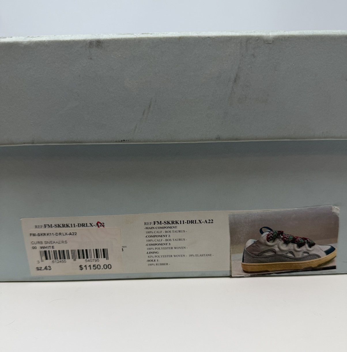 Lanvin Lanvin Curb Sneaker White Glitter Size US 10 / EU 43 - 9 Thumbnail