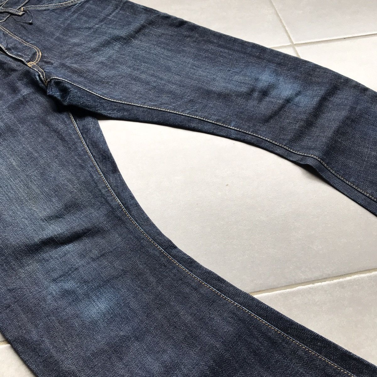 Attachment × Kazuyuki Kumagai Attachment Black Attachment J cut indigo Denim Size US 32 / EU 48 - 4 Thumbnail
