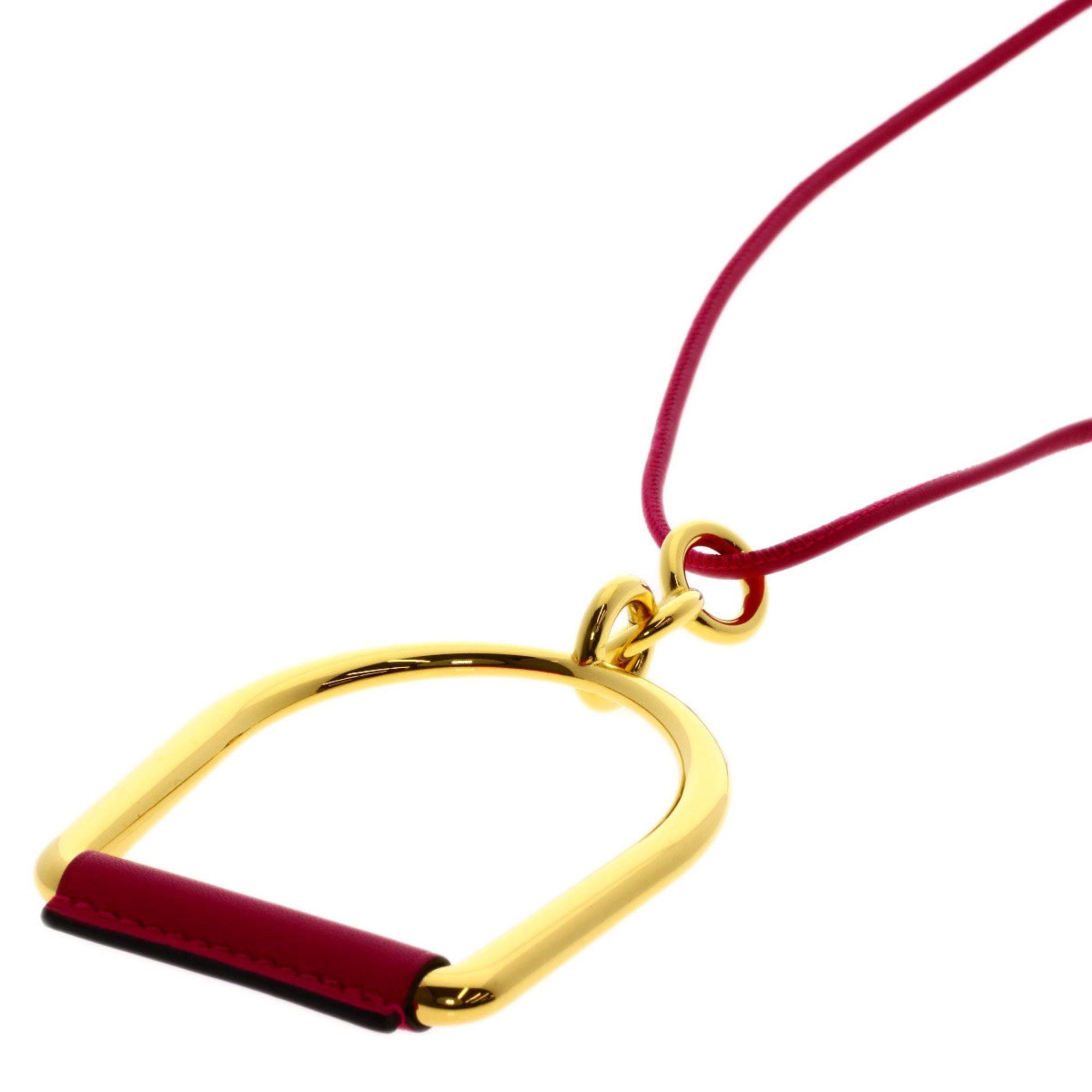 image of Hermes Heritage Equestre Gm Necklace For Women Hermes in Pink