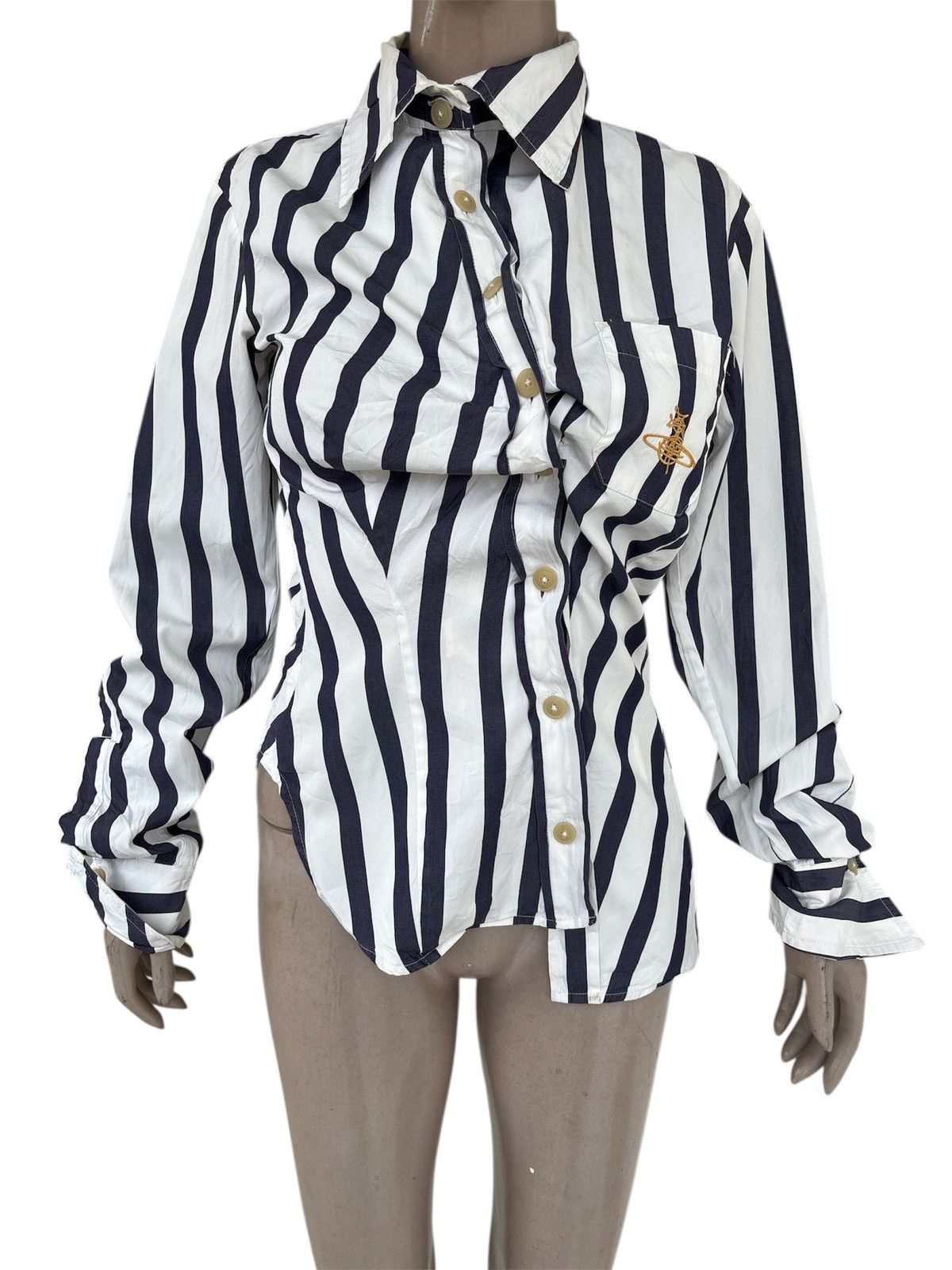 Vivienne Westwood Vintage 1990s Corset Shirt Size S / US 4 / IT 40 - 3 Thumbnail