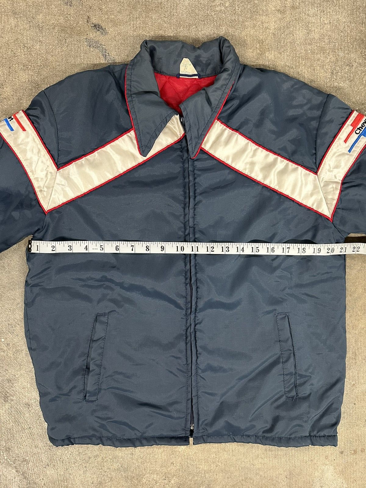 Vintage Vintage 80s Chevrolet Zip Up Quilted Bomber Jacket Size US M / EU 48-50 / 2 - 11 Thumbnail