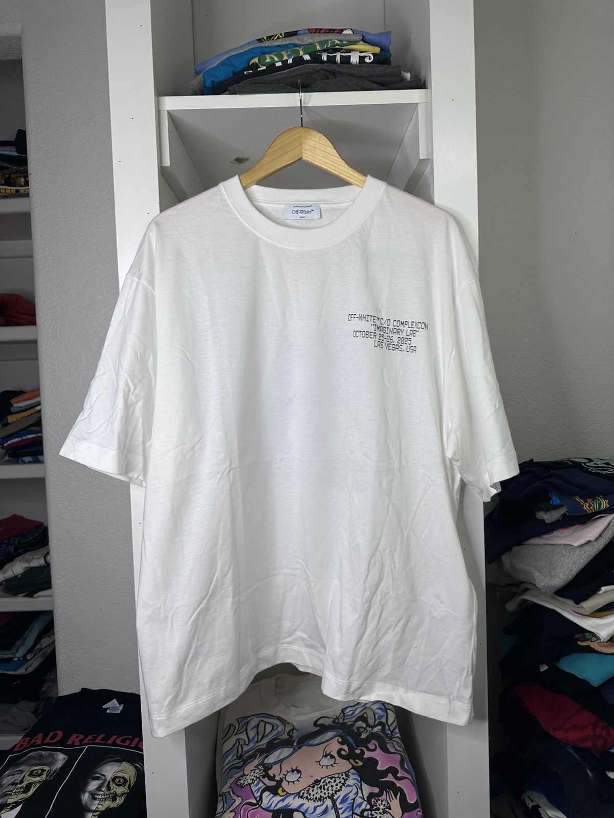 Off-White 2025 OFF-WHITE COMPLEXCON LAS VEGAS EXCLUSIVE MERCH T SHIRT Size US XL / EU 56 / 4 - 2 Thumbnail
