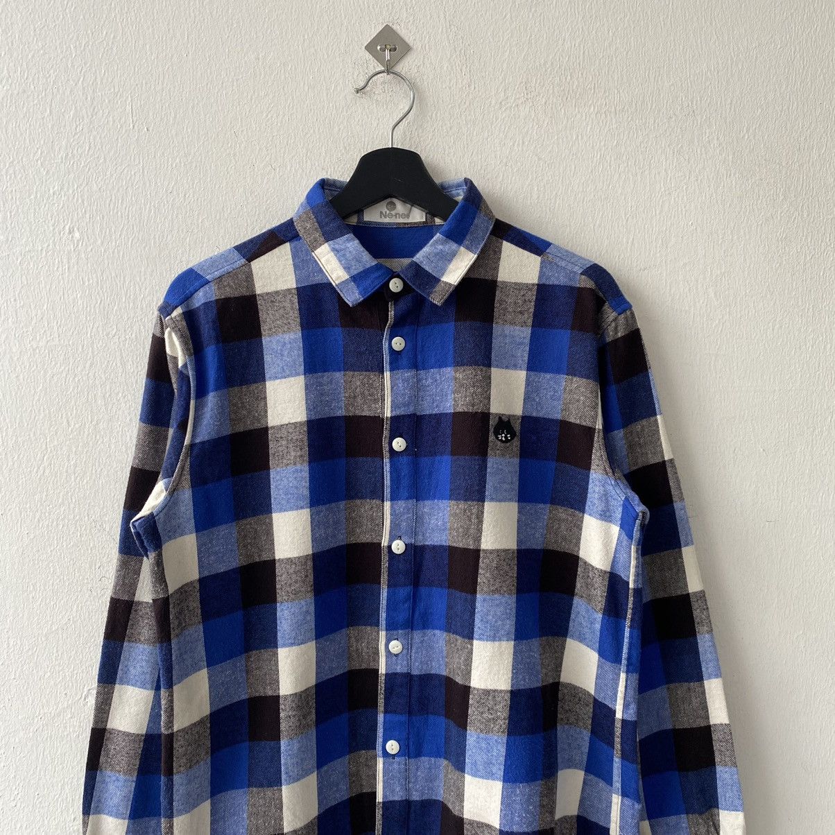 Issey Miyake × Japanese Brand × Ne-Net Ne-net by Issey Miyake Flannel Shirts Size US M / EU 48-50 / 2 - 2 Thumbnail