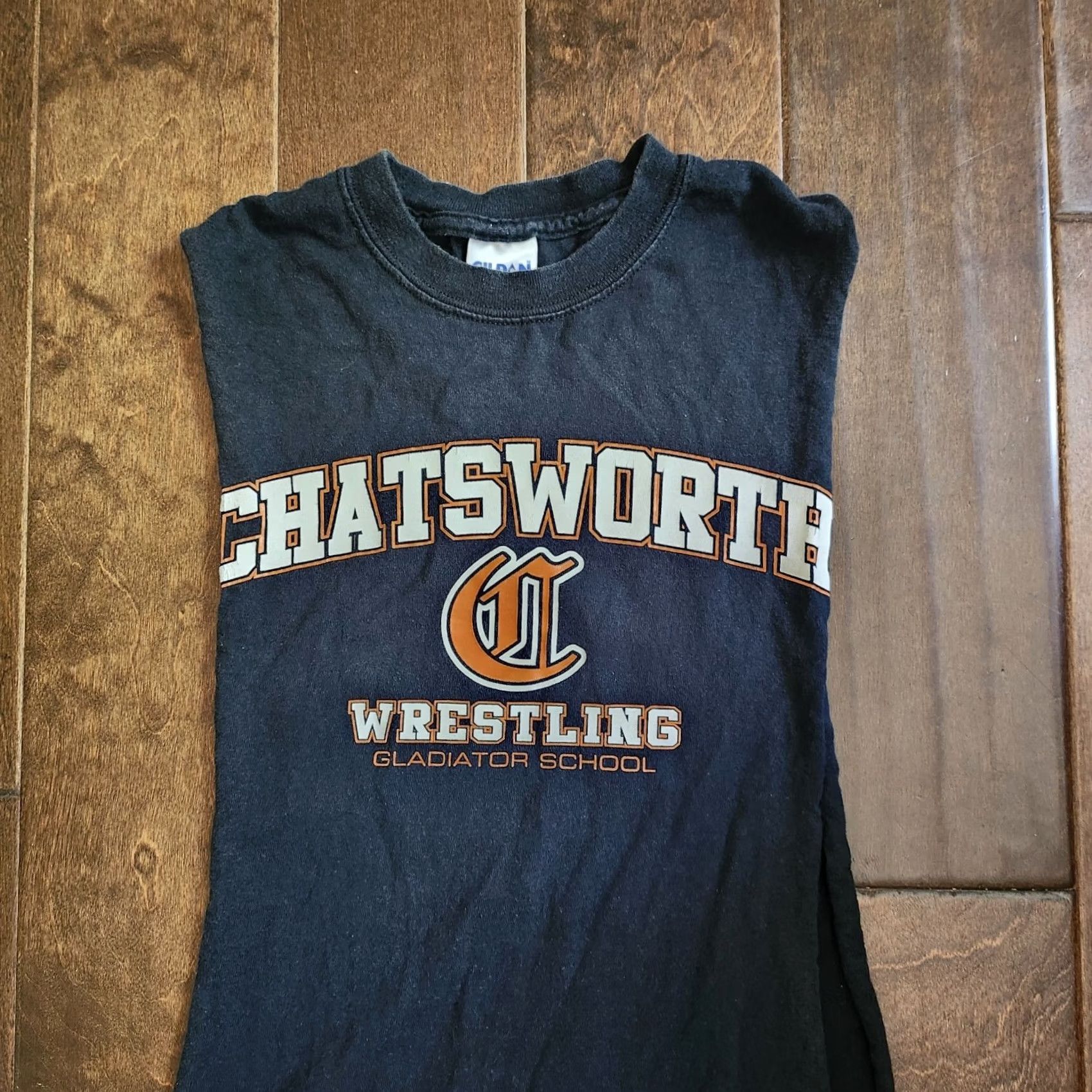 Gildan Chatsworth Gladiator School Junior Open Sides Tank Top Black Cotton Teen Small Sleeveless T-Shirt Gildan Regular Mens? Size US S / EU 44-46 / 1 - 4 Thumbnail