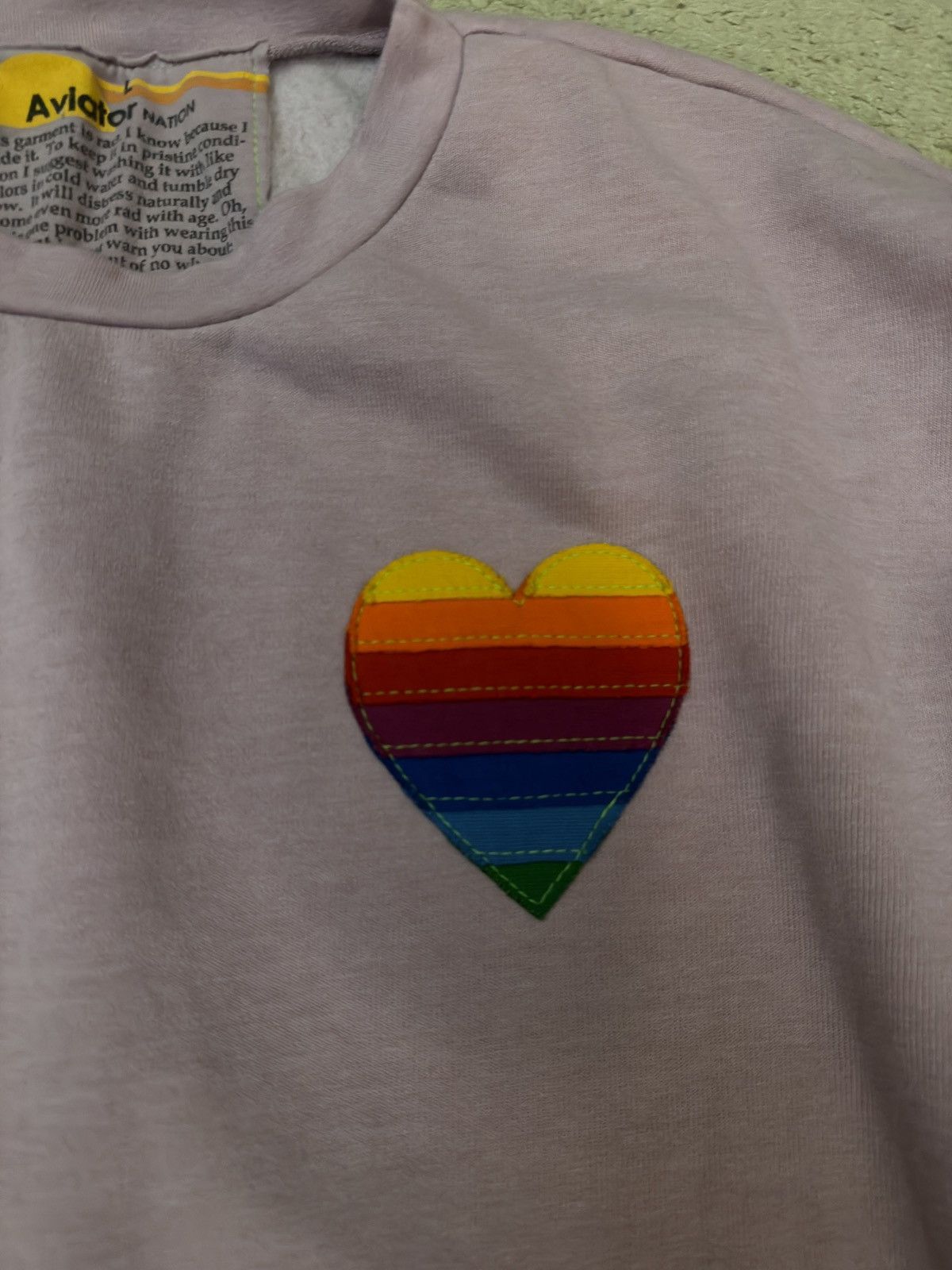 Aviator Nation Aviator Nation Mauve Rainbow sweatshirt Large Size L / US 10 / IT 46 - 2 Thumbnail