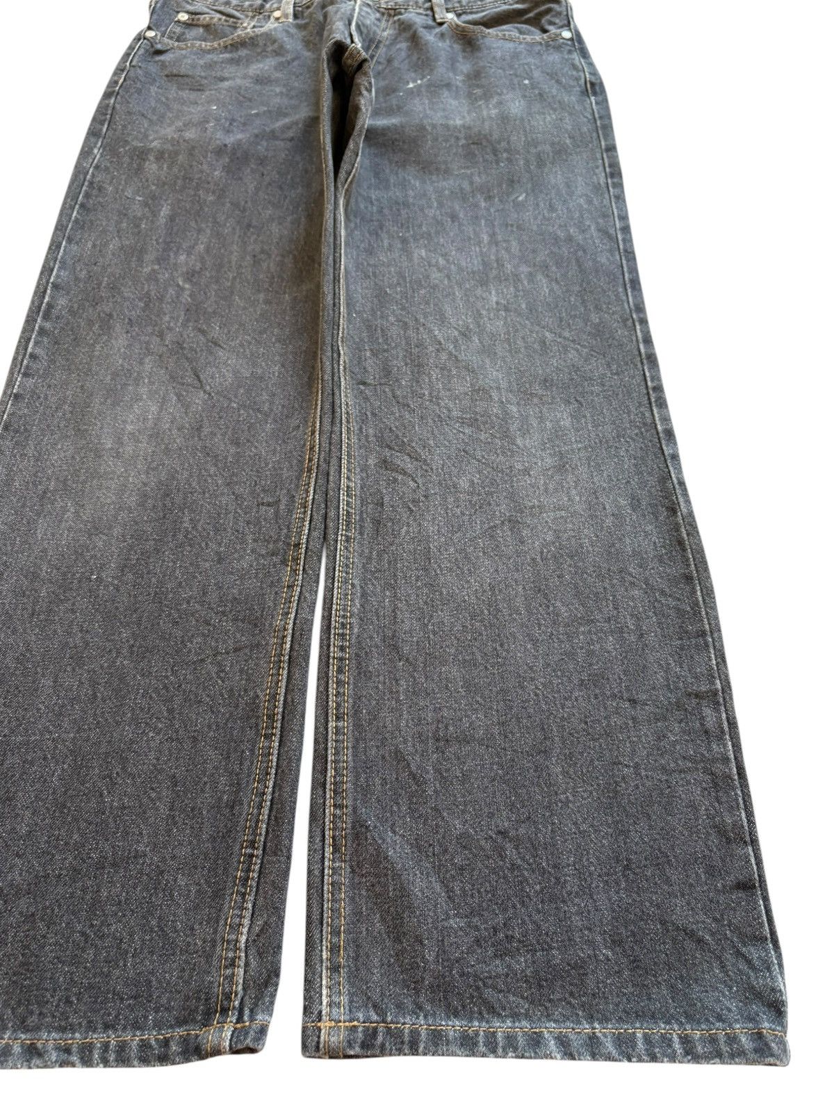 Japanese Brand Vintage Japanese Brand Painted Loose Baggy Jeans Size US 34 / EU 50 - 7 Thumbnail