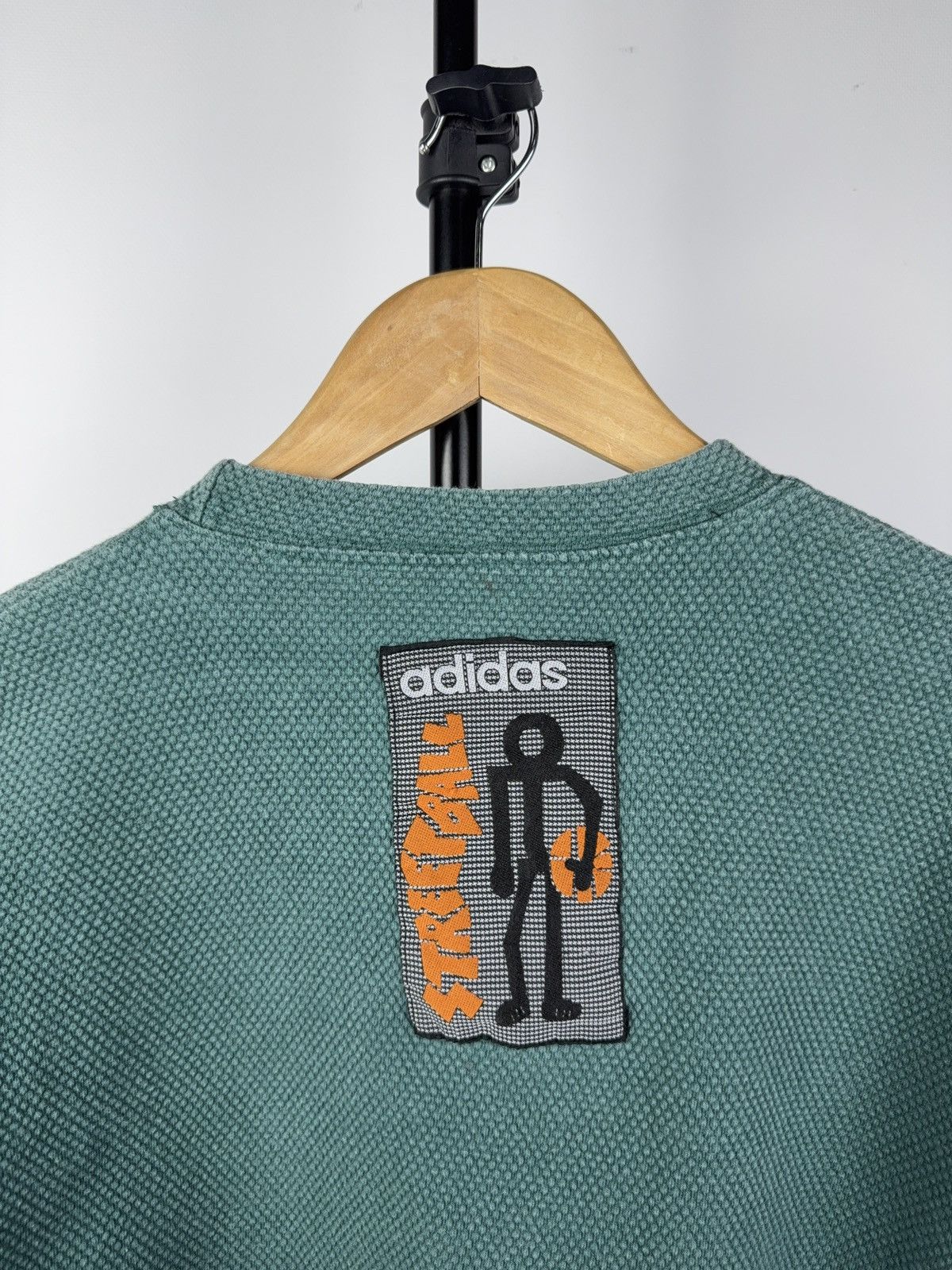 Adidas × Vintage 🦑 RARE VINTAGE 80’S ADIDAS STREETBALL KNIT RETRO CREWNECK Size US M / EU 48-50 / 2 - 8 Thumbnail