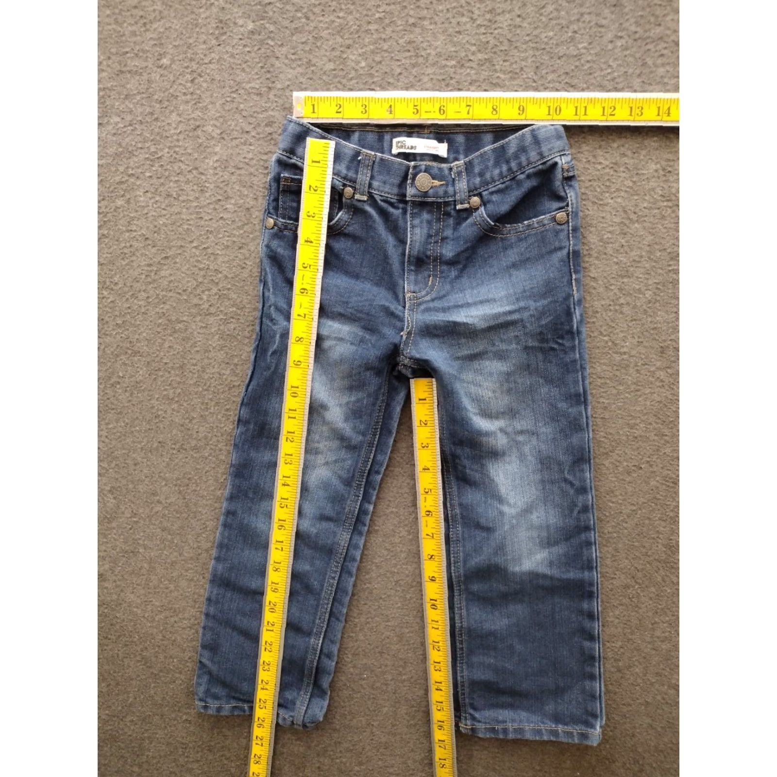 Vintage VINTAGE Place Jeans 5-Pocket Design Blue 6 Women’s Straight Jeans Size 6 Vintage 90s Theme Blueswear Size 28" / US 6 / IT 42 - 4 Thumbnail